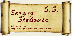 Sergej Stoković vizit kartica